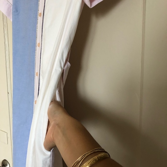 NWT. Kate Spade Broome Street colorblock shirtdress, size small. - Picture 7 of 13